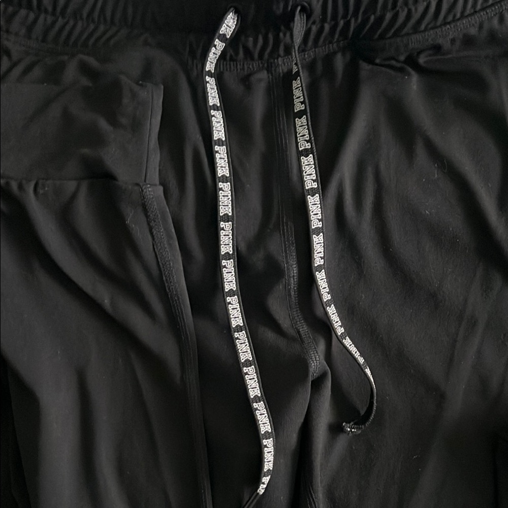PINK Victoria's Secret Black Joggers - Picture 3 of 4